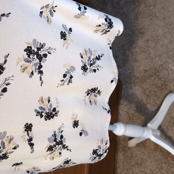 MELLODAY delicate FLORAL BOHO print lightweight blouse 1X - Picture 8 of 12